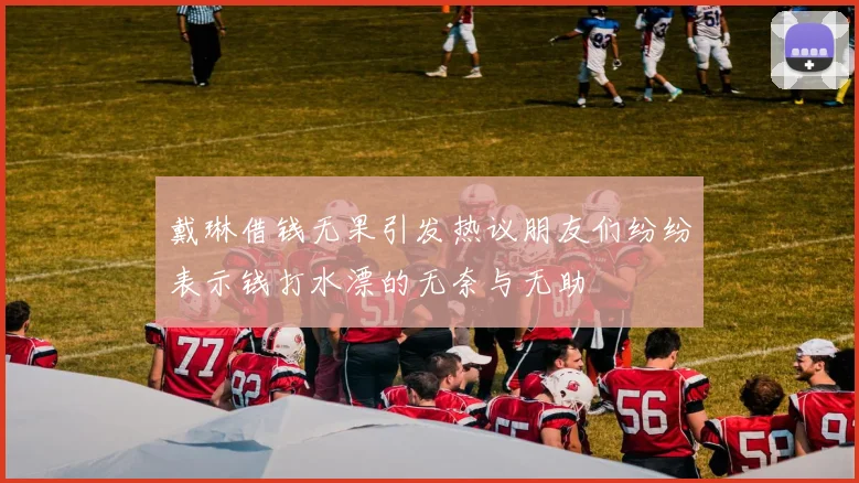 戴琳借钱无果引发热议朋友们纷纷表示钱打水漂的无奈与无助